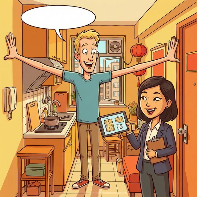 Foreigner apartment hunting in China